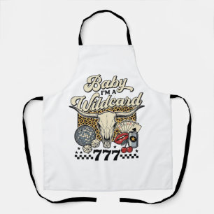 Baby Ik ben een Joker Vintage Western Casino T-shi Schort