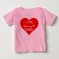 Baby Ik hou van mama en papa Romper