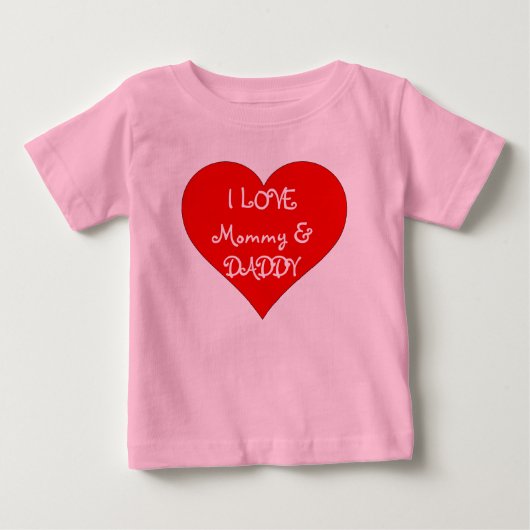 Baby Ik hou van mama en papa Romper (Voorkant)