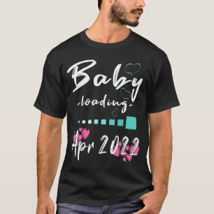 Baby In april 2022 verwacht ik moeder zwanger T-shirt