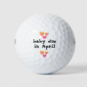 baby in april golfballen