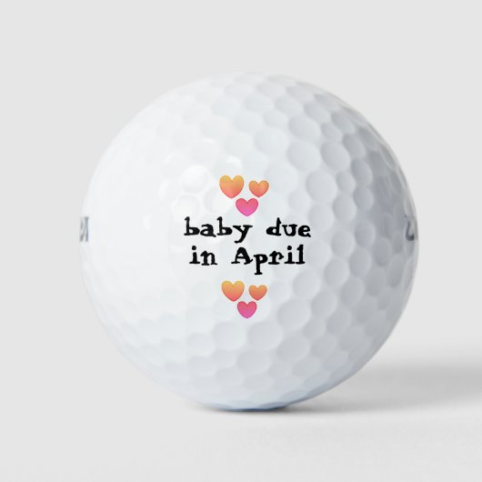 baby in april golfballen (Voorkant)