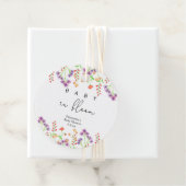 Baby in bloei bedankjes labels (In situ)