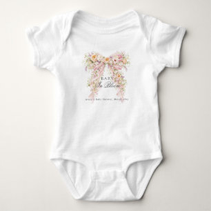 Baby in bloei Bloemboog Meisje Baby Shower Romper