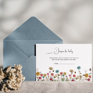 Baby in bloei bloemluier voor baby baby shower bedankkaart