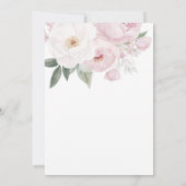 baby in bloei botanisch baby shower kaart (Achterkant)