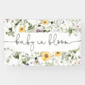 Baby in bloem met backdrop banner (Horizontaal)