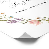 Baby in Bloom Aangepast tekstteken Poster (Hoek)