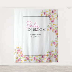Baby in Bloom Achtergrond Wandkleed