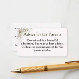 Baby in Bloom Advies voor de Ouders Kaart