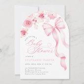Baby In Bloom Baby Shower Arched Invitation (Devant)