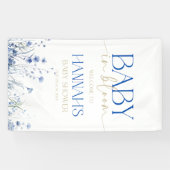Baby in Bloom baby shower banner (Horizontaal)