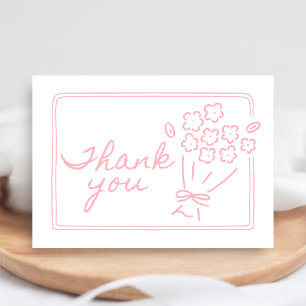 Baby In Bloom Baby Shower Bedankkaart
