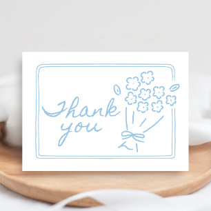 Baby In Bloom Baby Shower Bedankkaart