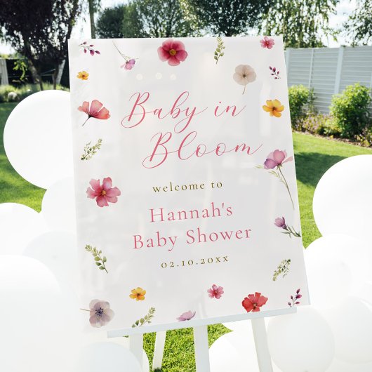 Baby in Bloom Baby shower Bienvenue