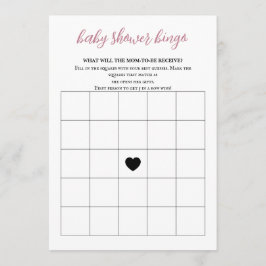 Baby in Bloom Baby shower Bingo Programma