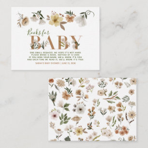 Baby in Bloom Baby shower Boho Boekaanvraag Informatiekaartje