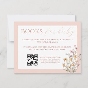 Baby in Bloom Baby shower Book Kaart Notitiekaartje