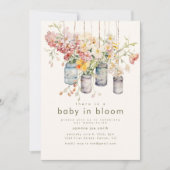 Baby in Bloom Baby shower Invitation (Devant)