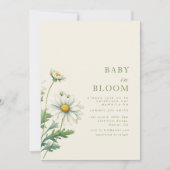 Baby in Bloom Baby shower Invitation (Devant)