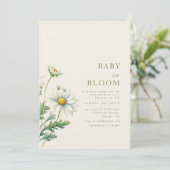 Baby in Bloom Baby shower Invitation (Debout devant)
