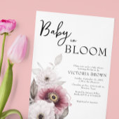 Baby in Bloom Baby shower Invitation