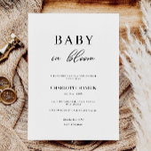 Baby in Bloom Baby shower Invitation