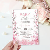 Baby in Bloom Baby shower Invitation