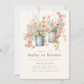 Baby in Bloom Baby shower Invitation (Devant)