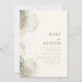 Baby in Bloom Baby shower Invitation (Devant)