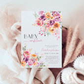 Baby in Bloom Baby Shower Invitation | Blush Pink 