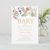 Baby in Bloom Baby shower Invitation Bundle (Debout devant)