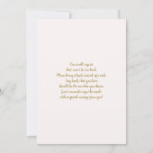 Baby in Bloom Baby shower Invitation fille (Dos)