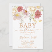 Baby in Bloom Baby shower Invitation fille (Devant)