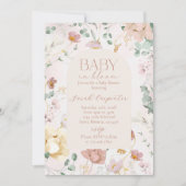 Baby in Bloom Baby shower Invitation fille (Devant)