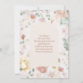 Baby in Bloom Baby shower Invitation fille (Dos)