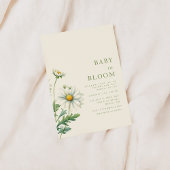 Baby in Bloom Baby shower Invitation Kaart