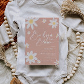 Baby in Bloom Baby shower Invitation rose Daisy