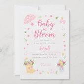 Baby in Bloom Baby Shower Invitation | Spring  (Devant)