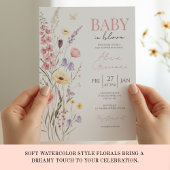 Baby in Bloom Baby Shower Invitation Wildflowers