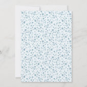 Baby in Bloom baby shower Kaart (Achterkant)