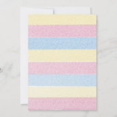 Baby In Bloom Baby shower Merci Cartes (Dos)