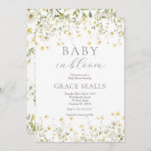 baby in Bloom Baby shower Uitnodiging (Voorkant / Achterkant)