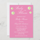 Baby In Bloom Baby Shower Uitnodiging (Voorkant)
