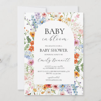 Baby in Bloom Baby Shower Uitnodiging