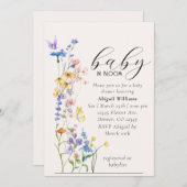 Baby in bloom baby shower-uitnodiging kaart (Voorkant / Achterkant)