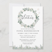 Baby in Bloom | Baby shower van Floral Greenery (Voorkant)