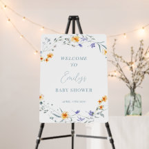 Baby in Bloom Baby Shower Welkom Bord
