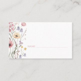 Baby in Bloom Baby Shower Wilde Bloemen Plaatskaar Plaatskaartje