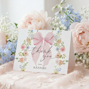 Baby in Bloom Babyborrel Bedankkaart